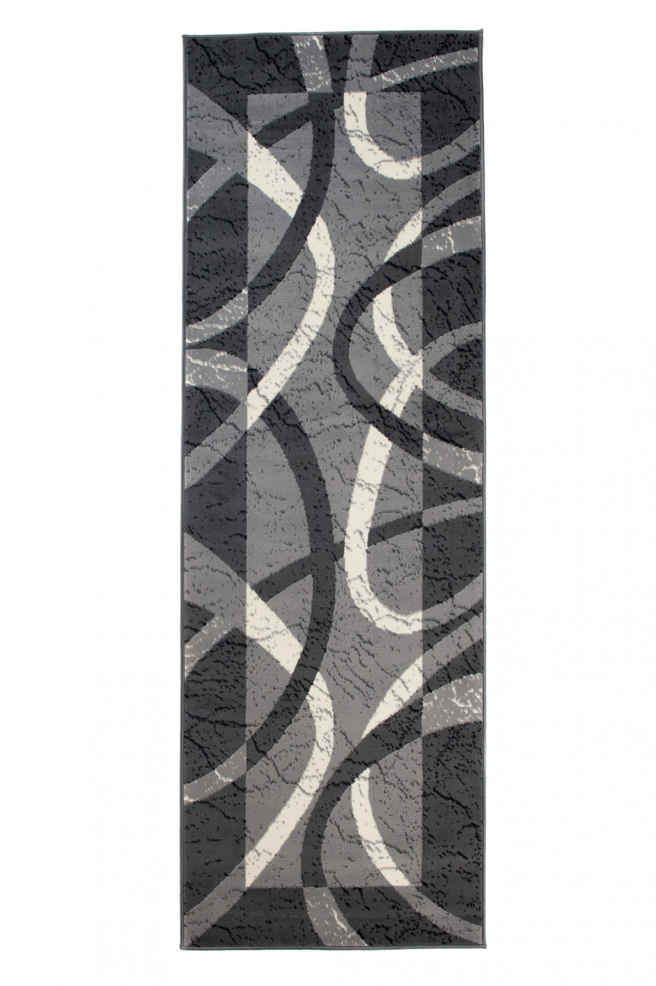 Carpet Runner Dream Dark Grey Frame Circles