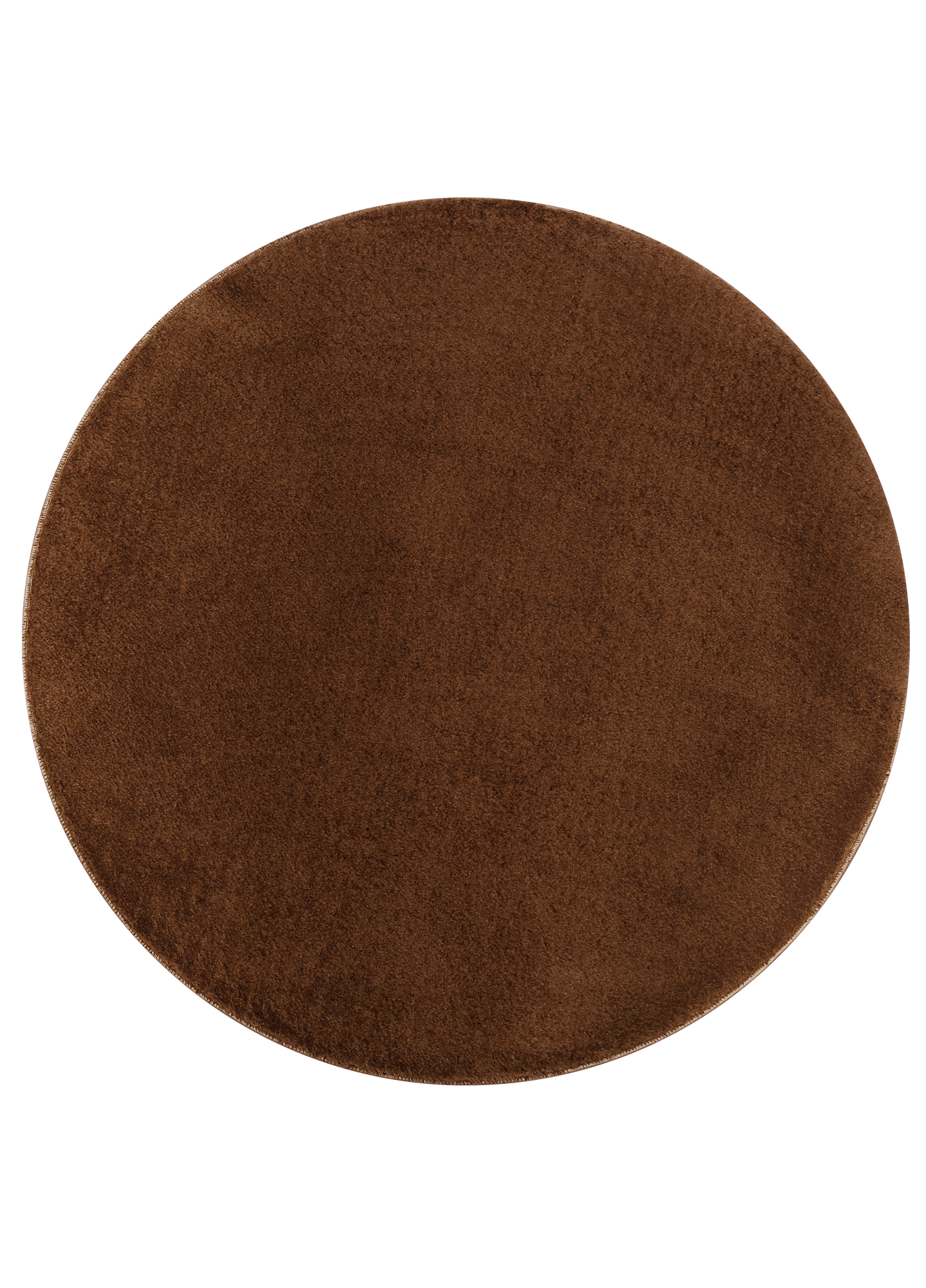Area Rug Cuddle Round Anti-slip Brown Shaggy