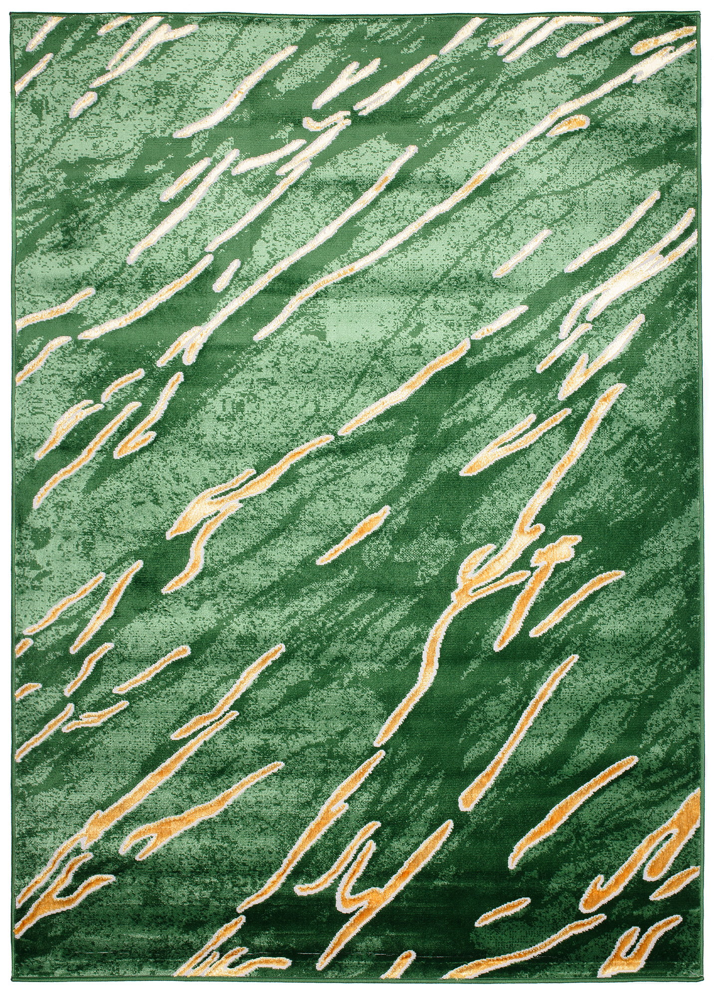 Area Rug Turmalin Green Gold Abstract