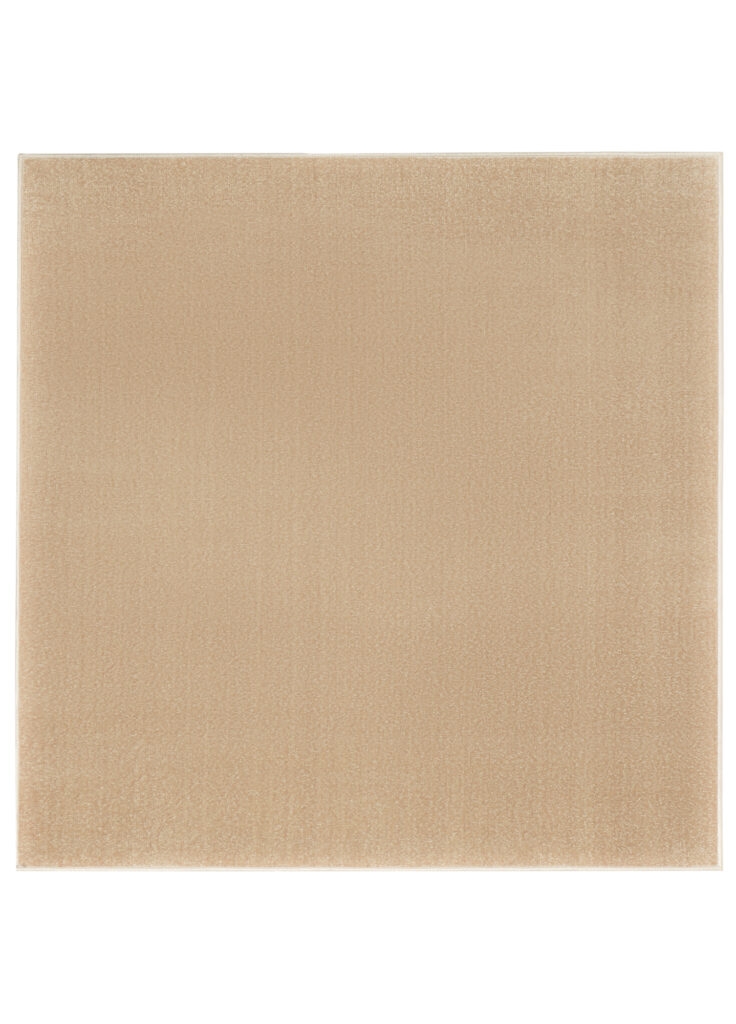 Area Rug Mono Square Indoor Outdoor Beige