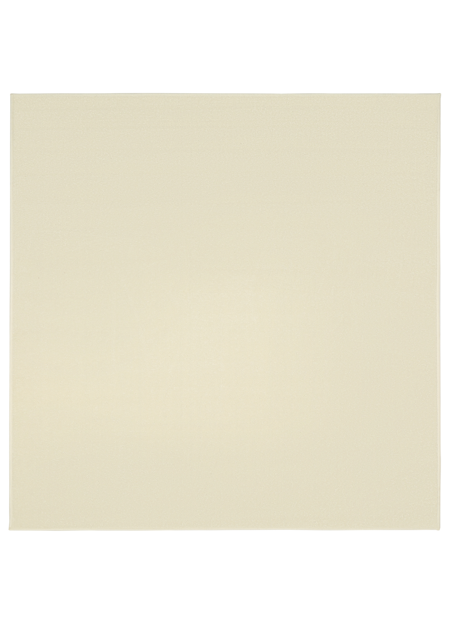 Area Rug Mono Square Indoor Outdoor Cream