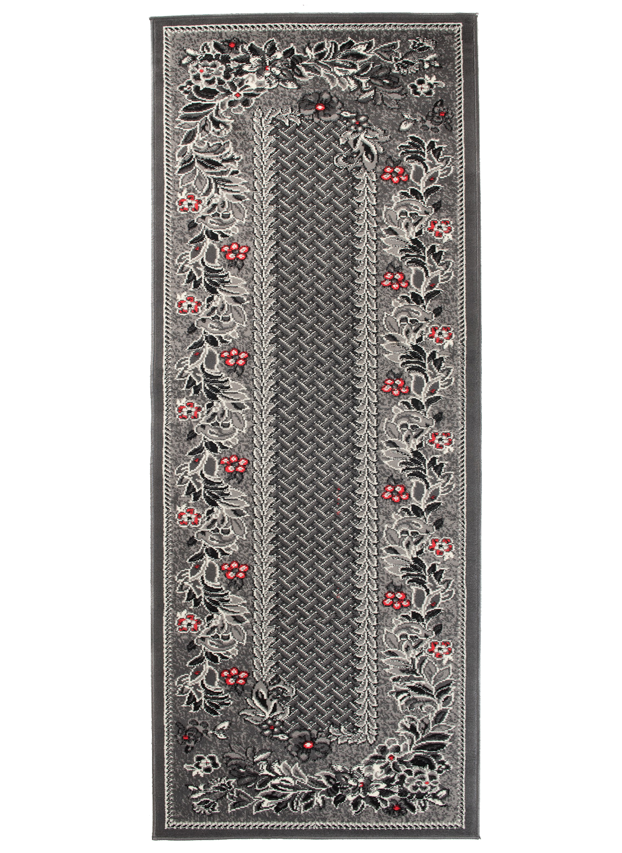 Carpet Runner Dream Traditional Grey Floral Motif