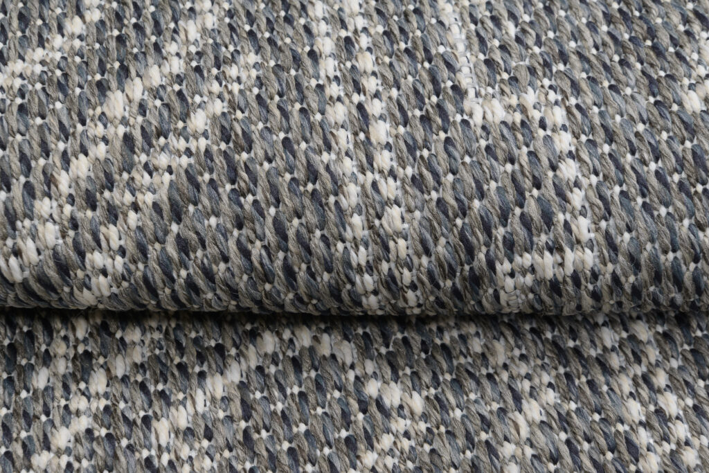 Area Rug Arruba Round Indoor Outdoor Grey Ethnic Frame