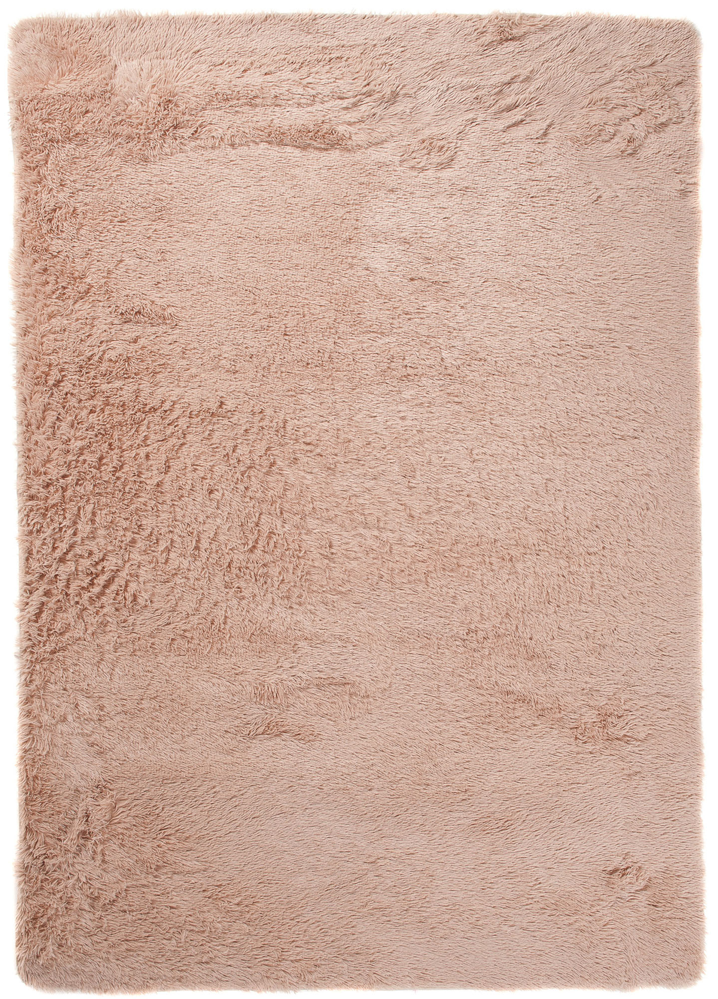 Area Rug Silk Anti-slip Shaggy Light Beige