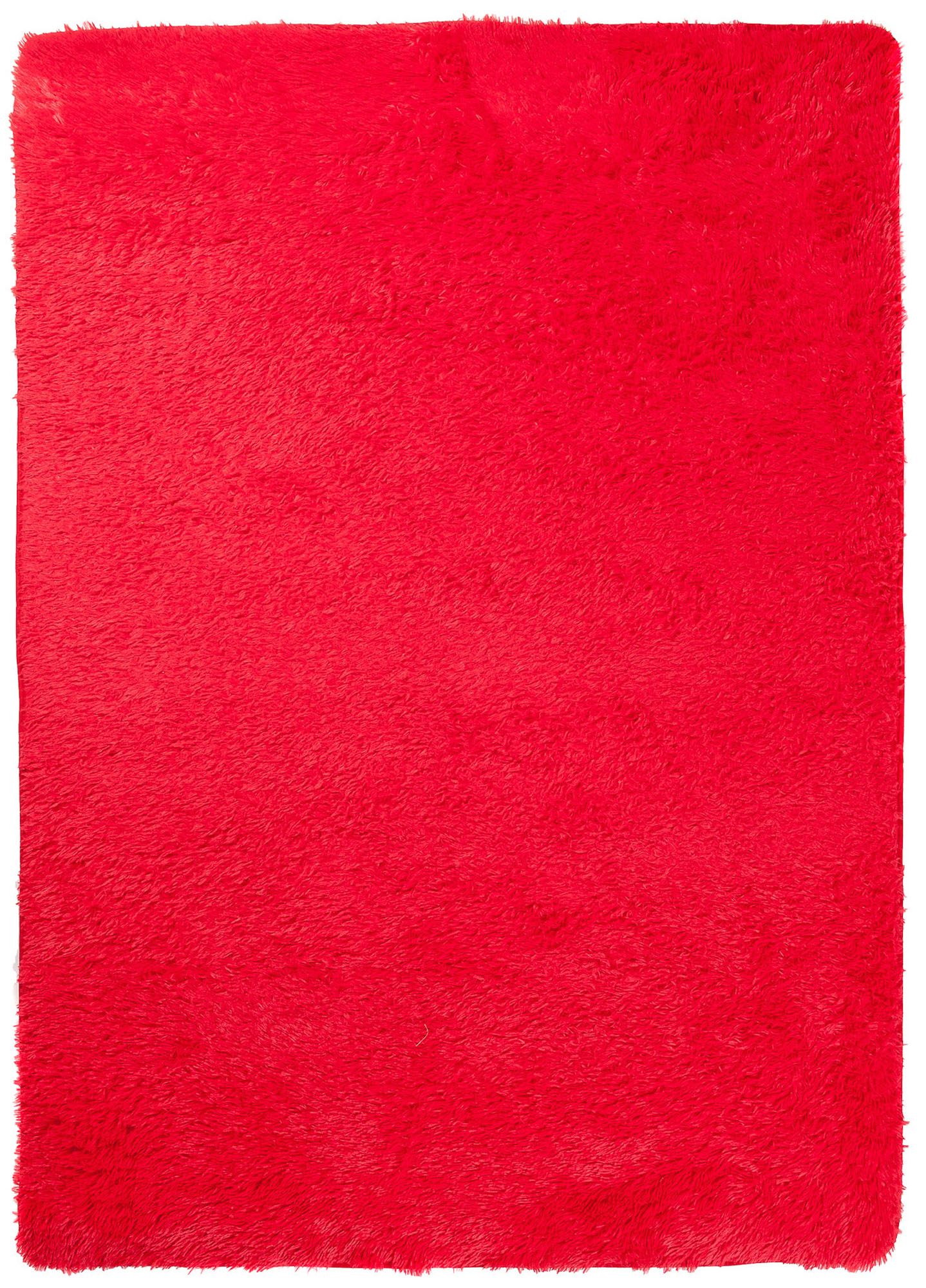 Area Rug Silk Anti-slip Shaggy Red