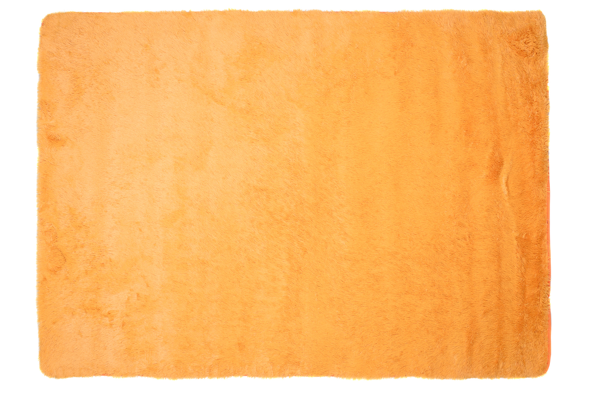 Area Rug Silk Anti-slip Shaggy Orange