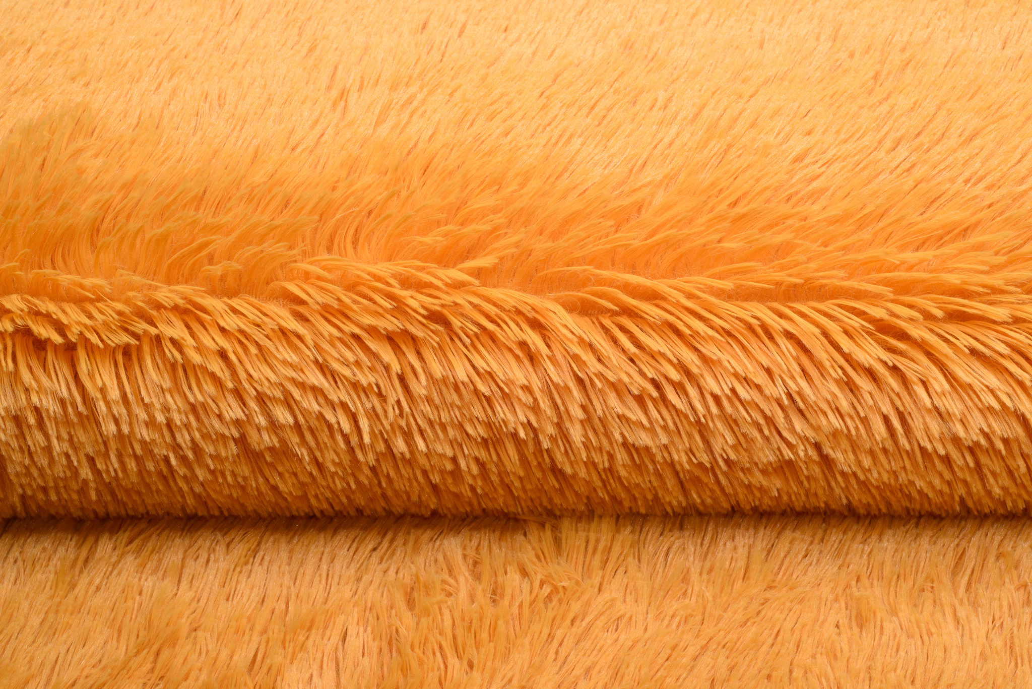 Area Rug Silk Anti-slip Shaggy Orange