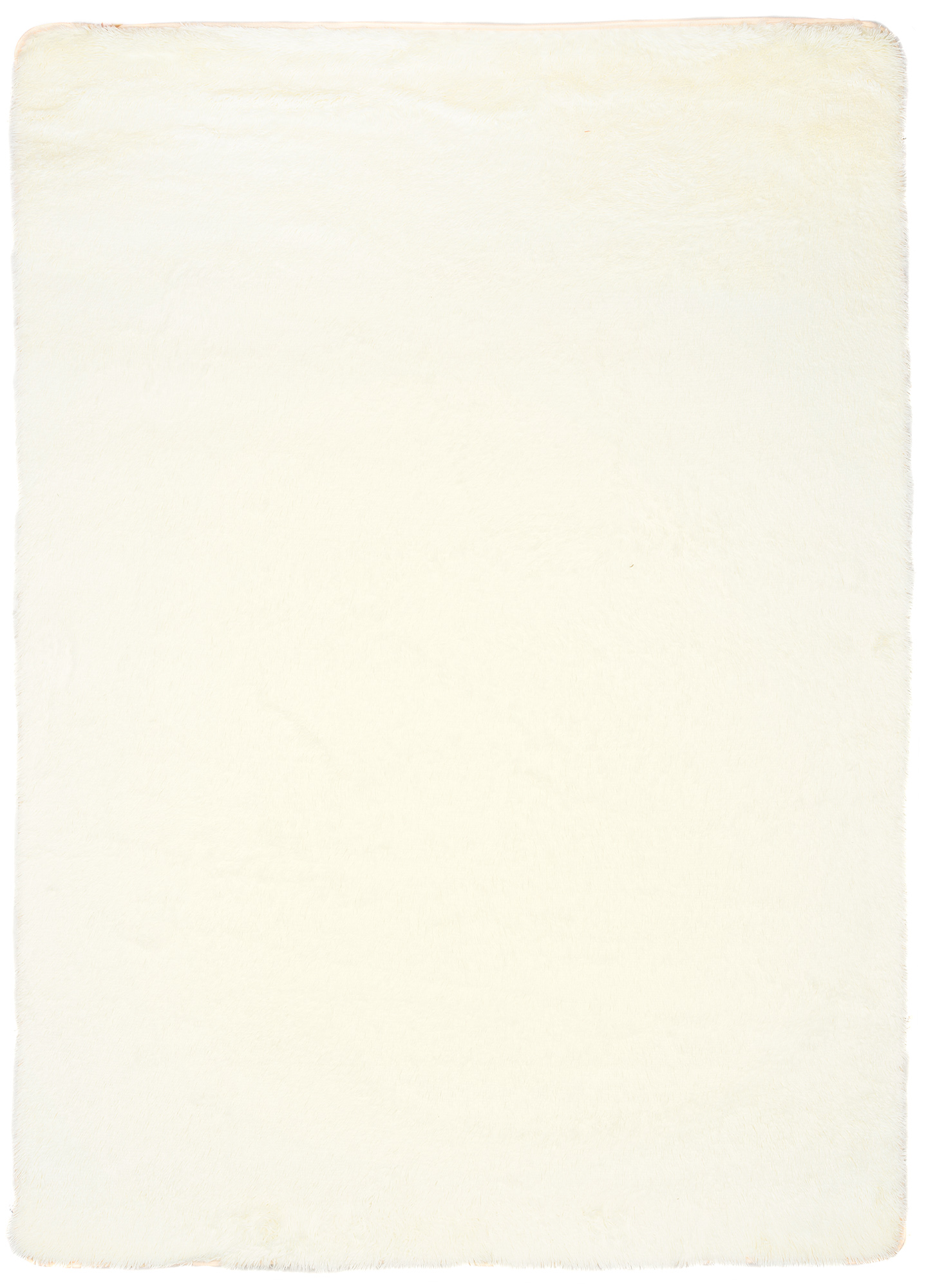 Area Rug Silk Anti-slip Shaggy Cream