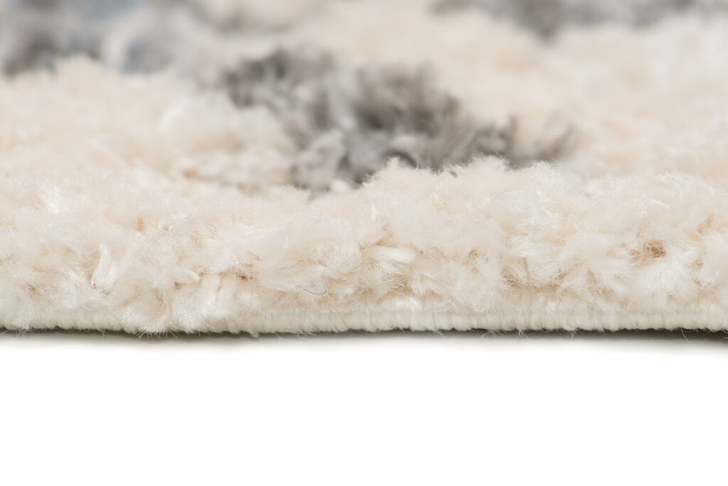 Area Rug Versay Fringes Shaggy Aztec Ethno Arrows Cream