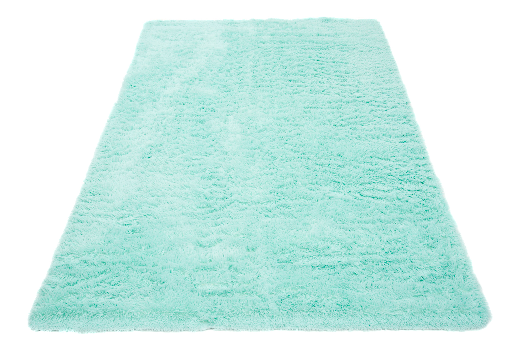 Area Rug Silk Anti-slip Shaggy Mint