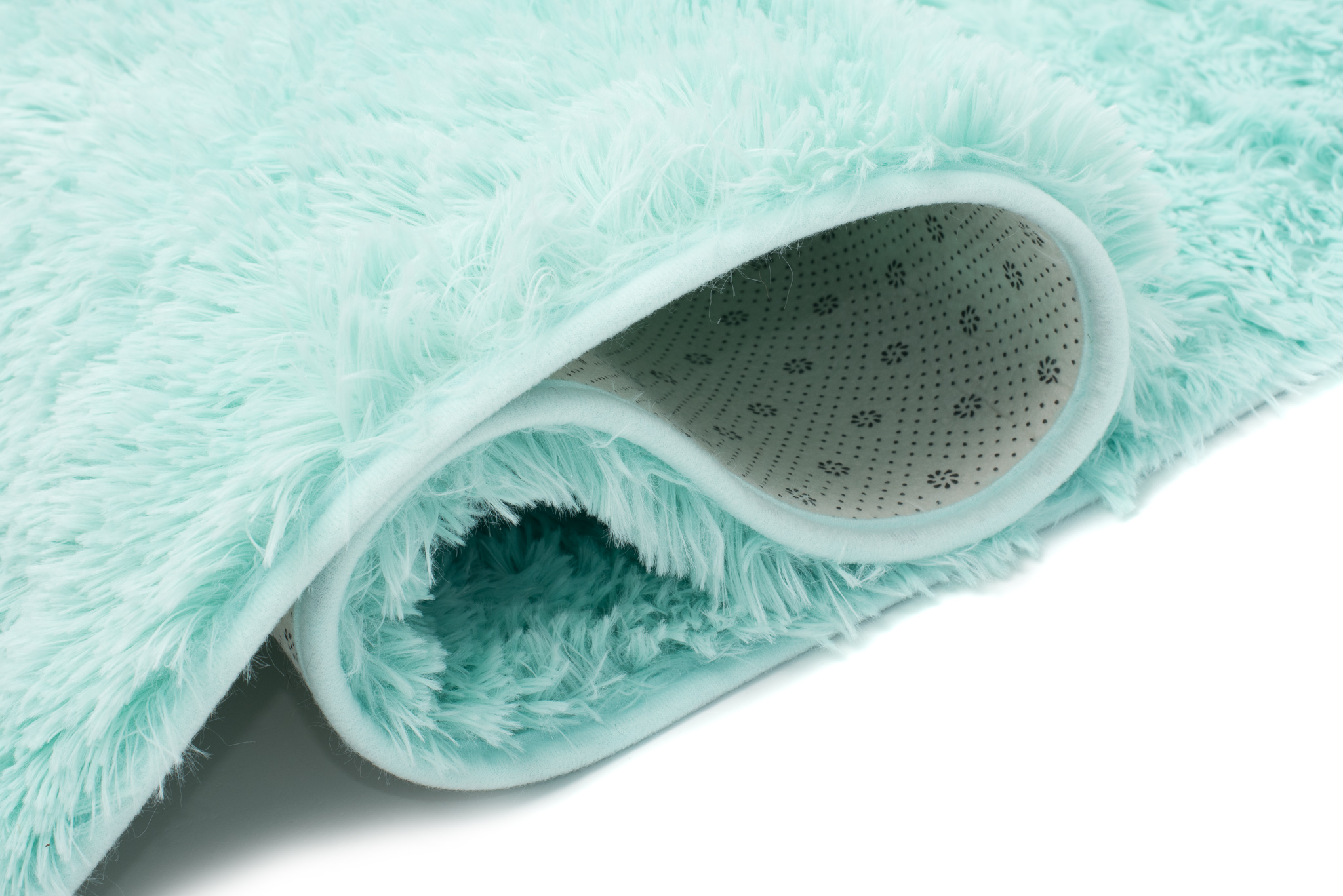 Area Rug Silk Anti-slip Shaggy Mint