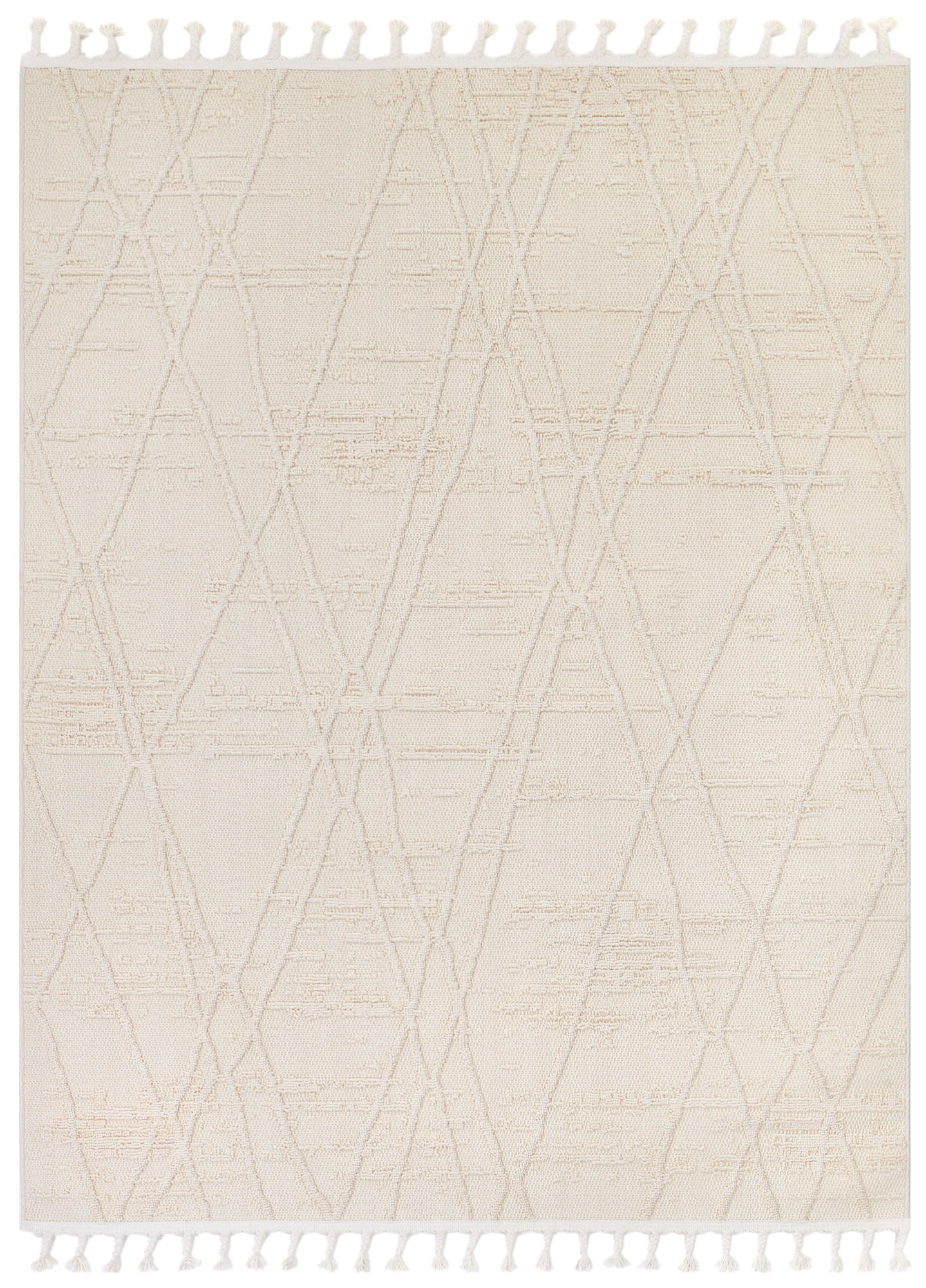 Area Rug Rio Loop Outdoor Cream Diamonds