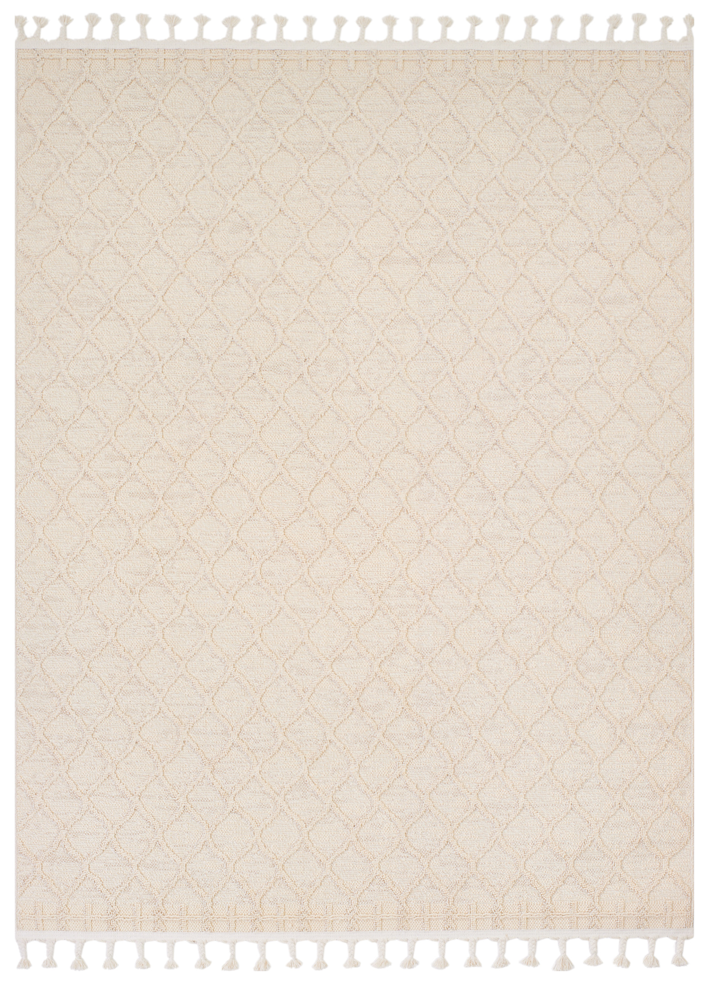 Area Rug Rio Loop Outdoor Cream Trellis