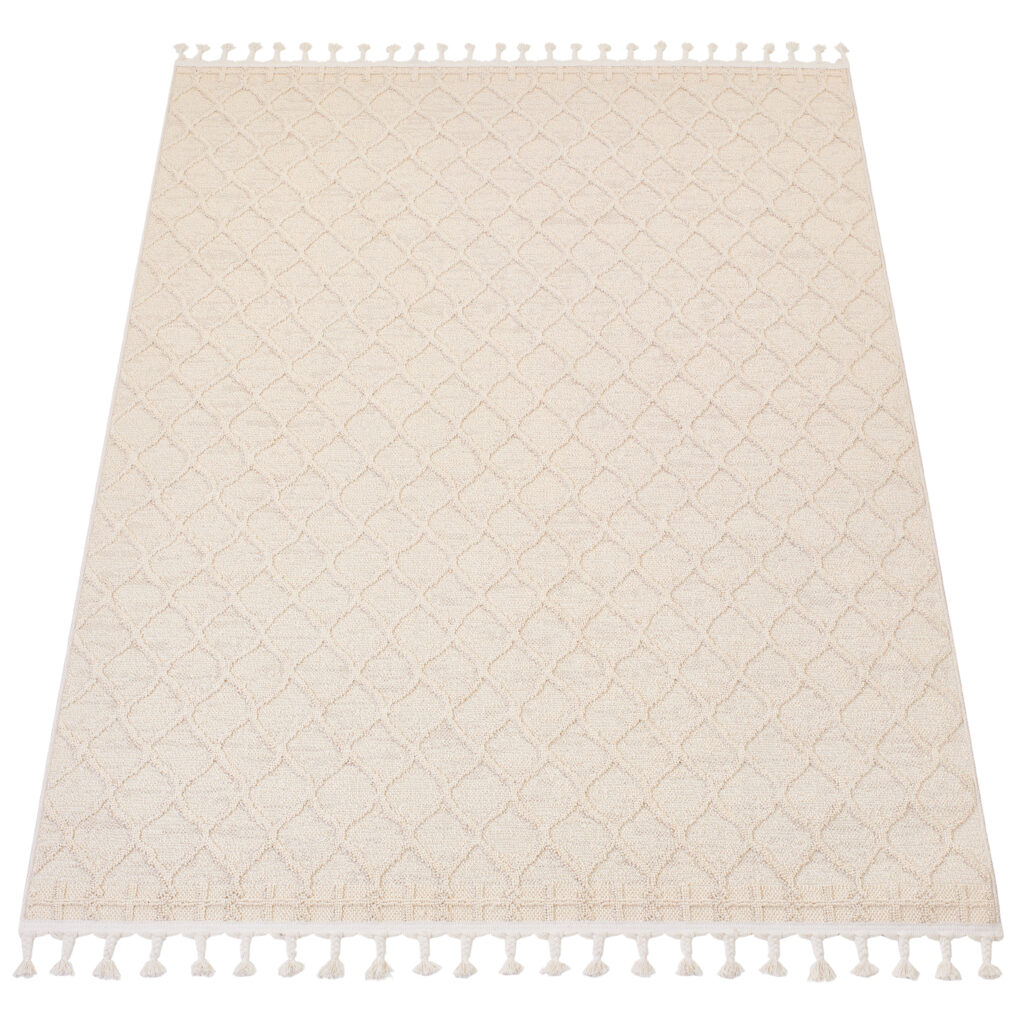 Area Rug Rio Loop Outdoor Cream Trellis