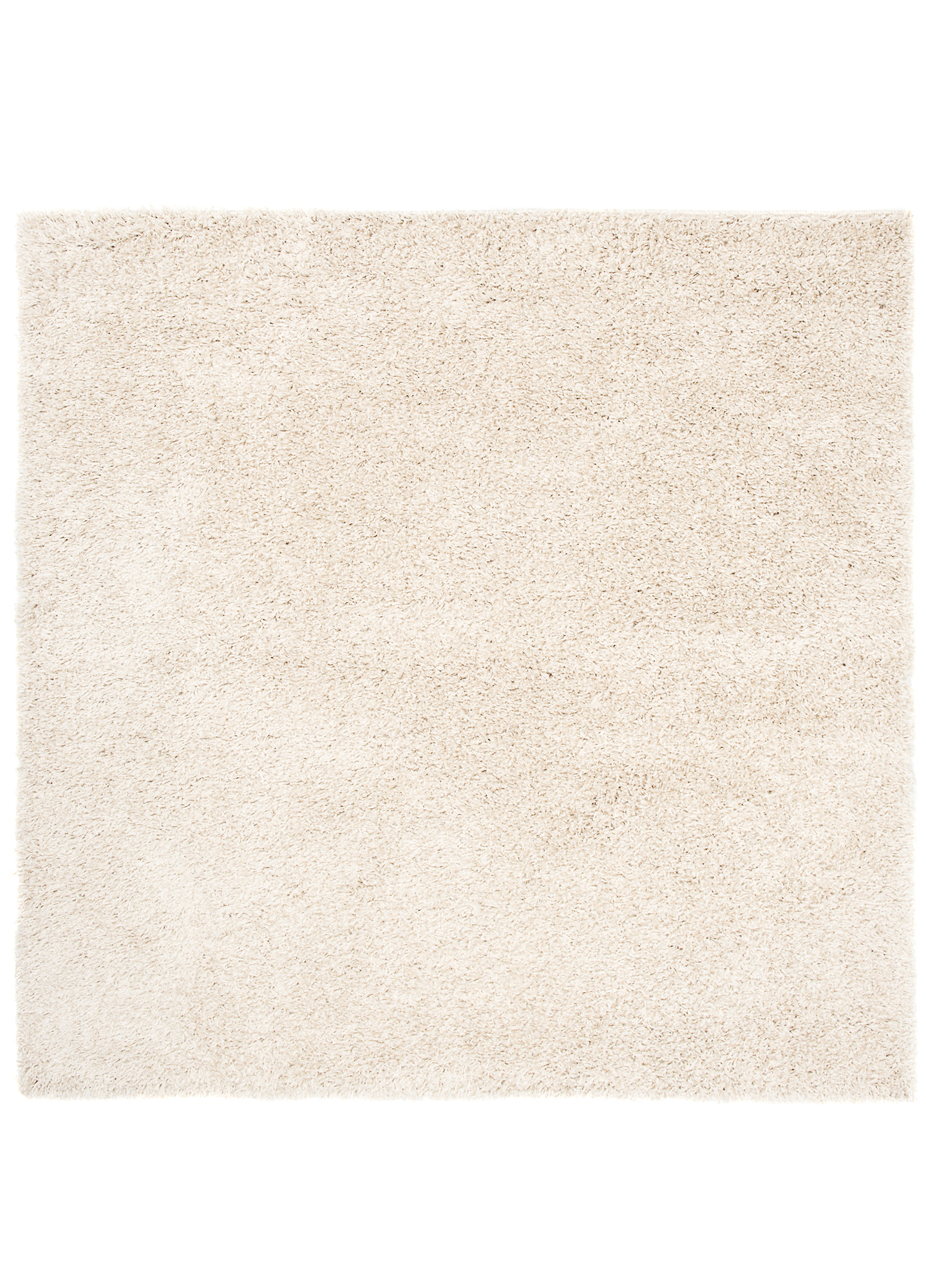 Area Rug Essence Square Shaggy Light Beige