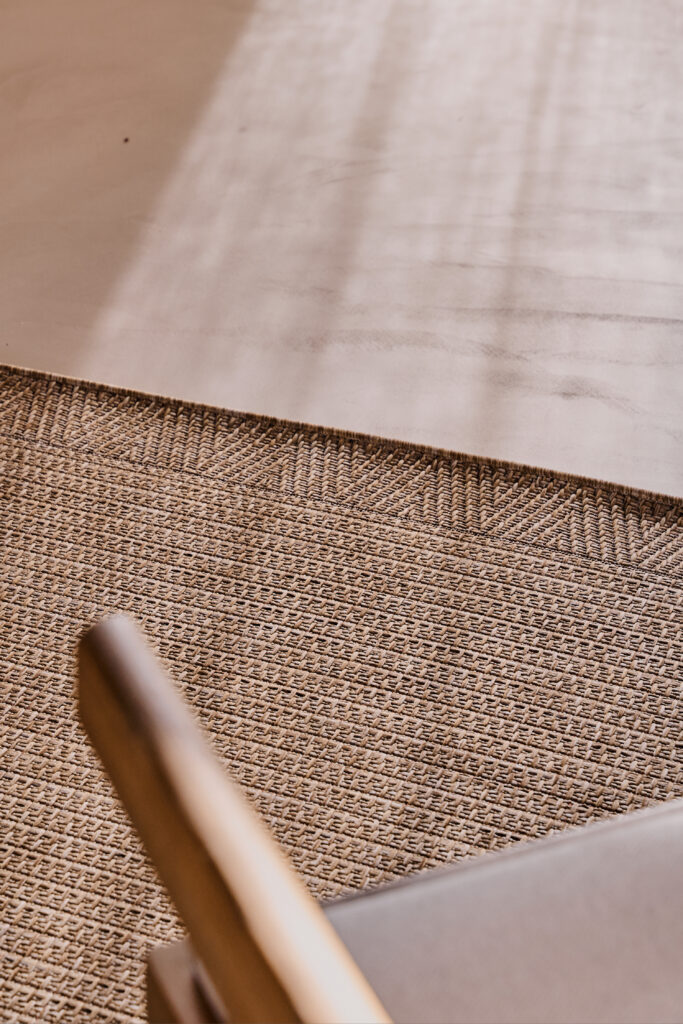 Outdoor Area Rug Yucana Beige Frame