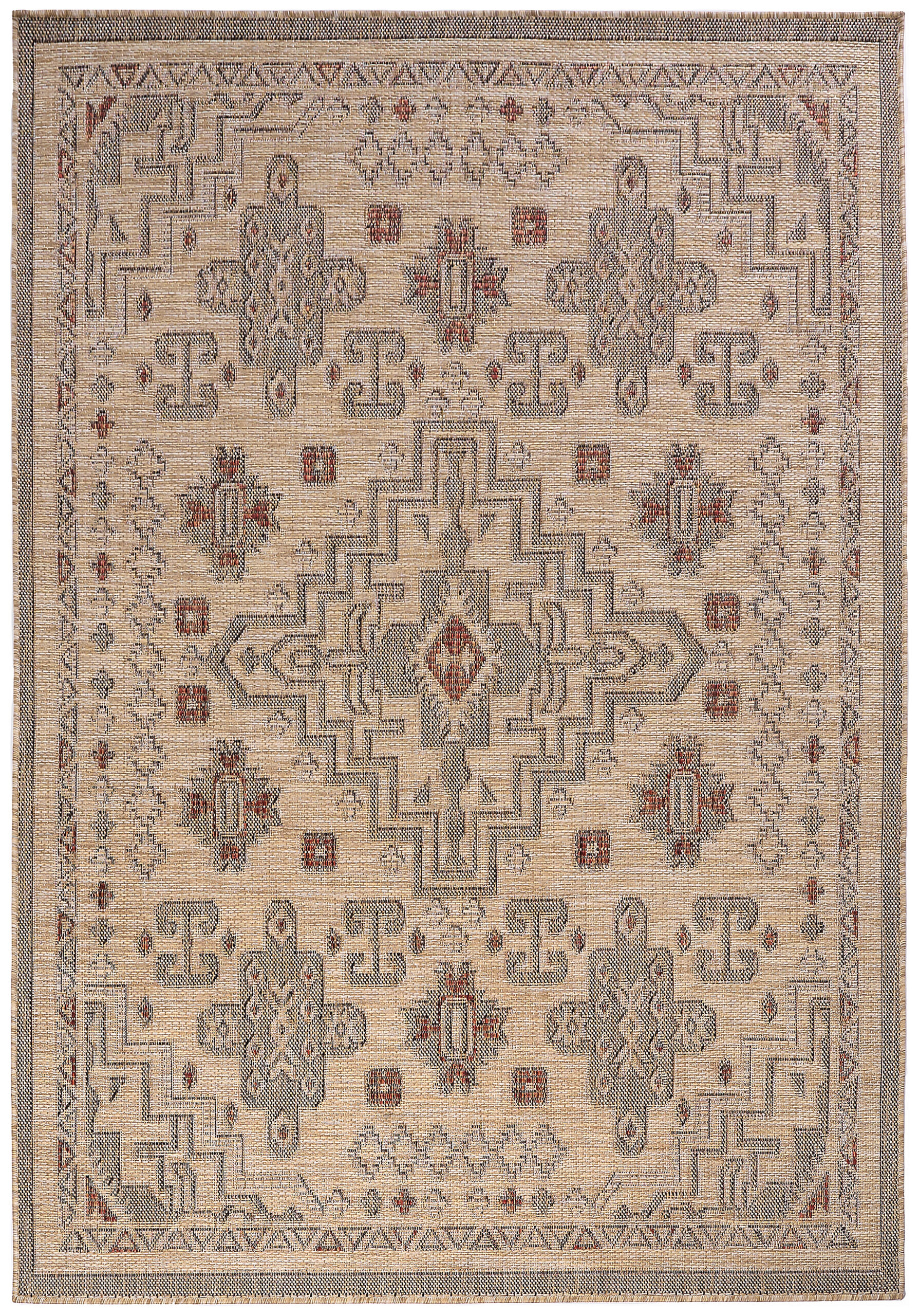 Outdoor Area Rug Yucana Beige Vintage