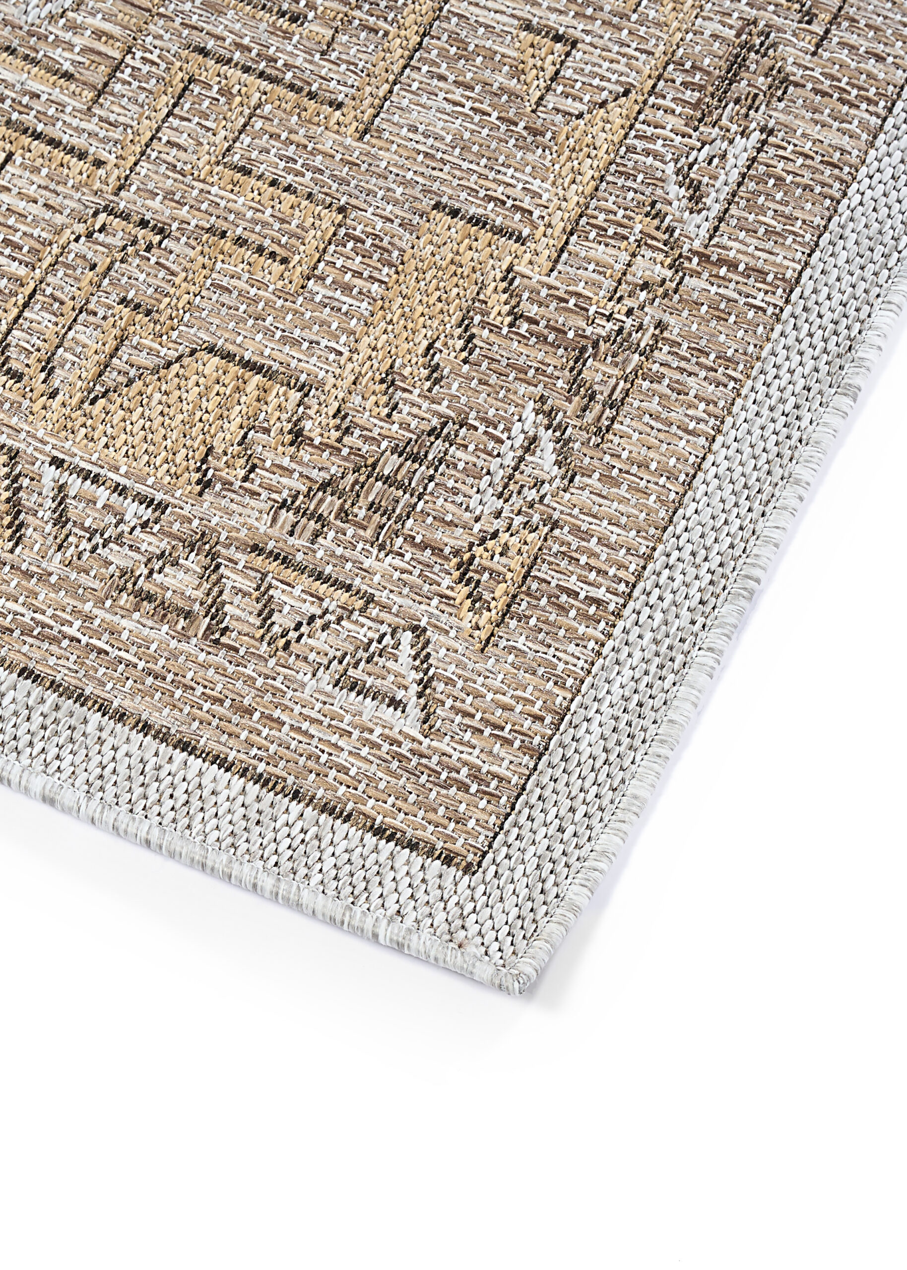 Outdoor Area Rug Yucana Brown Grey Vintage