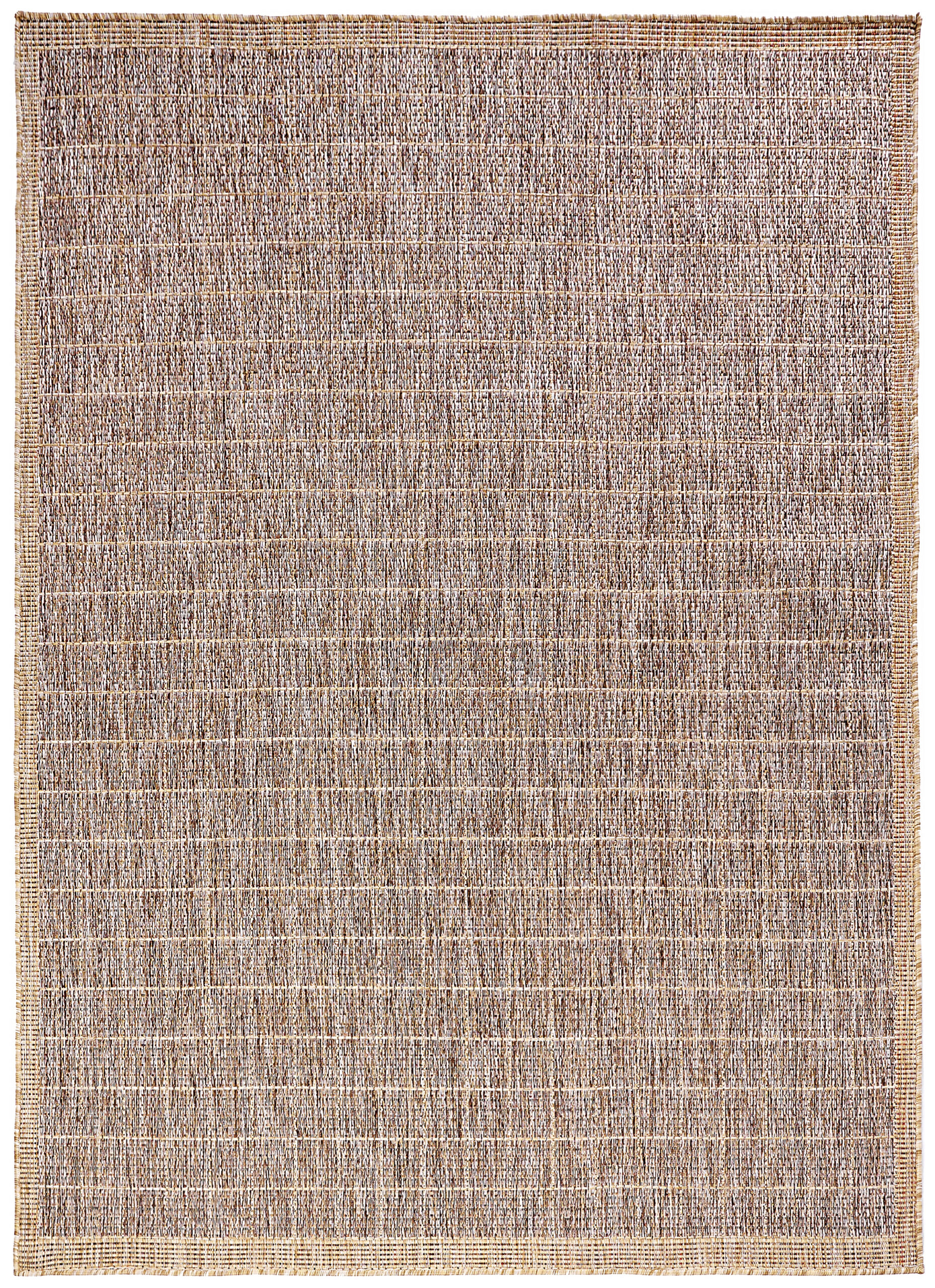 Outdoor Area Rug Yucana Brown Beige Frame