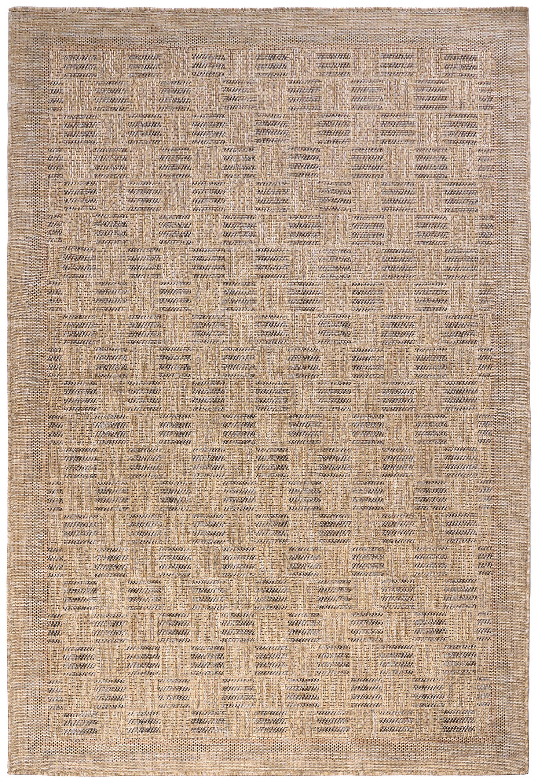 Outdoor Area Rug Yucana Beige Checkered