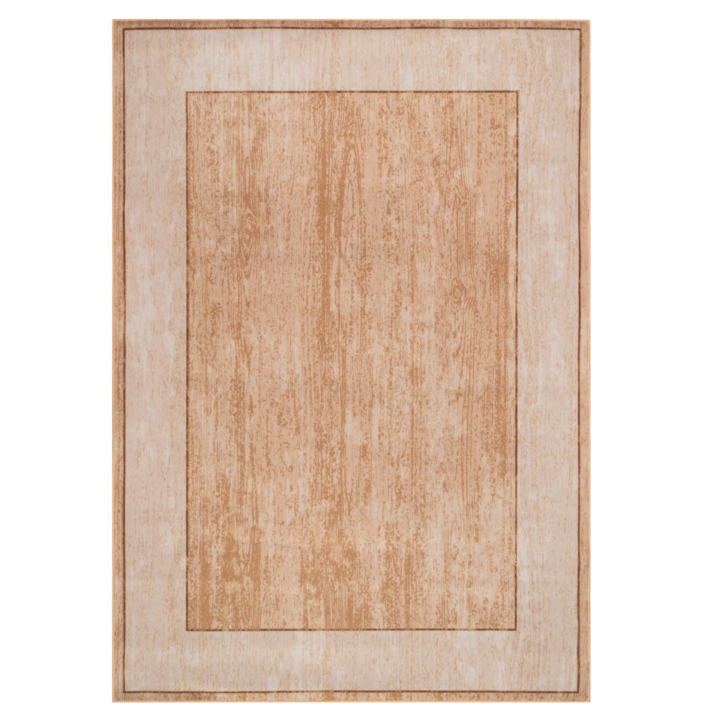 Area Rug Nora Brown Border Anti-Slip