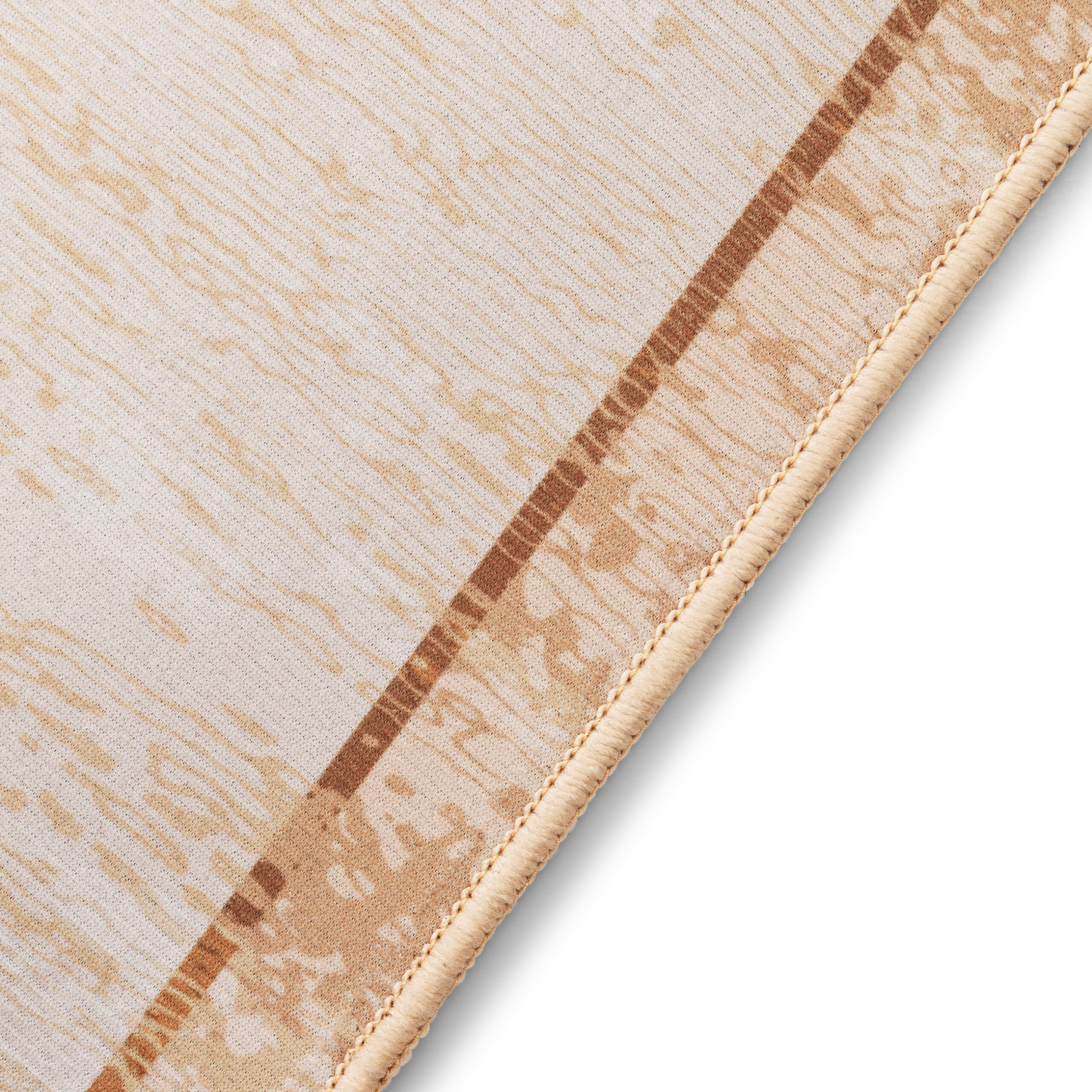 Area Rug Nora Brown Border Anti-Slip