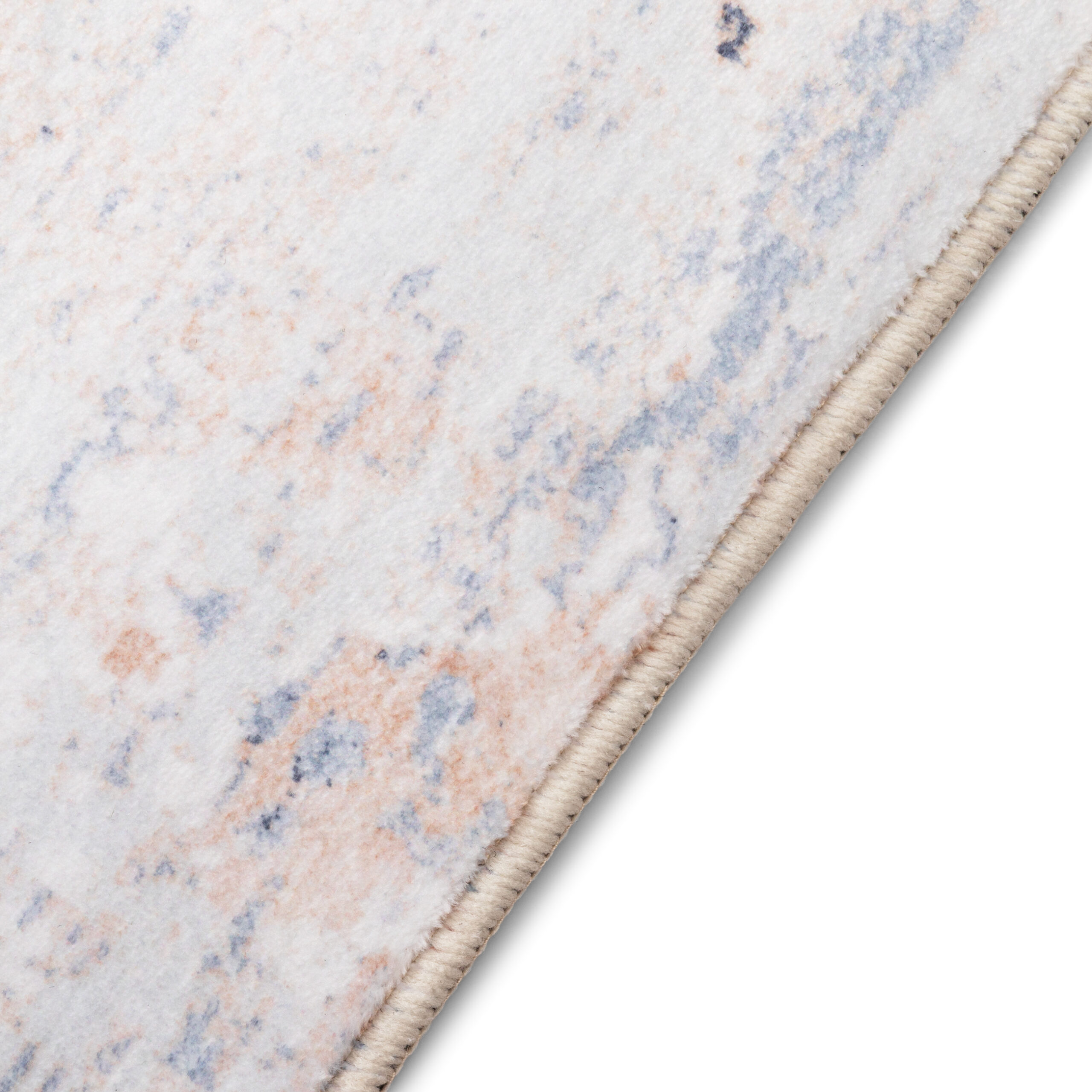 Area Rug Ash Grey Beige Flecked Anti-Slip