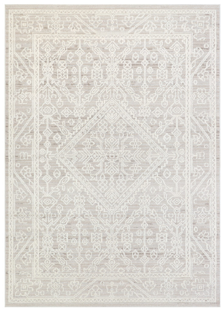 Area Rug Trend Beige Diamond Vintage