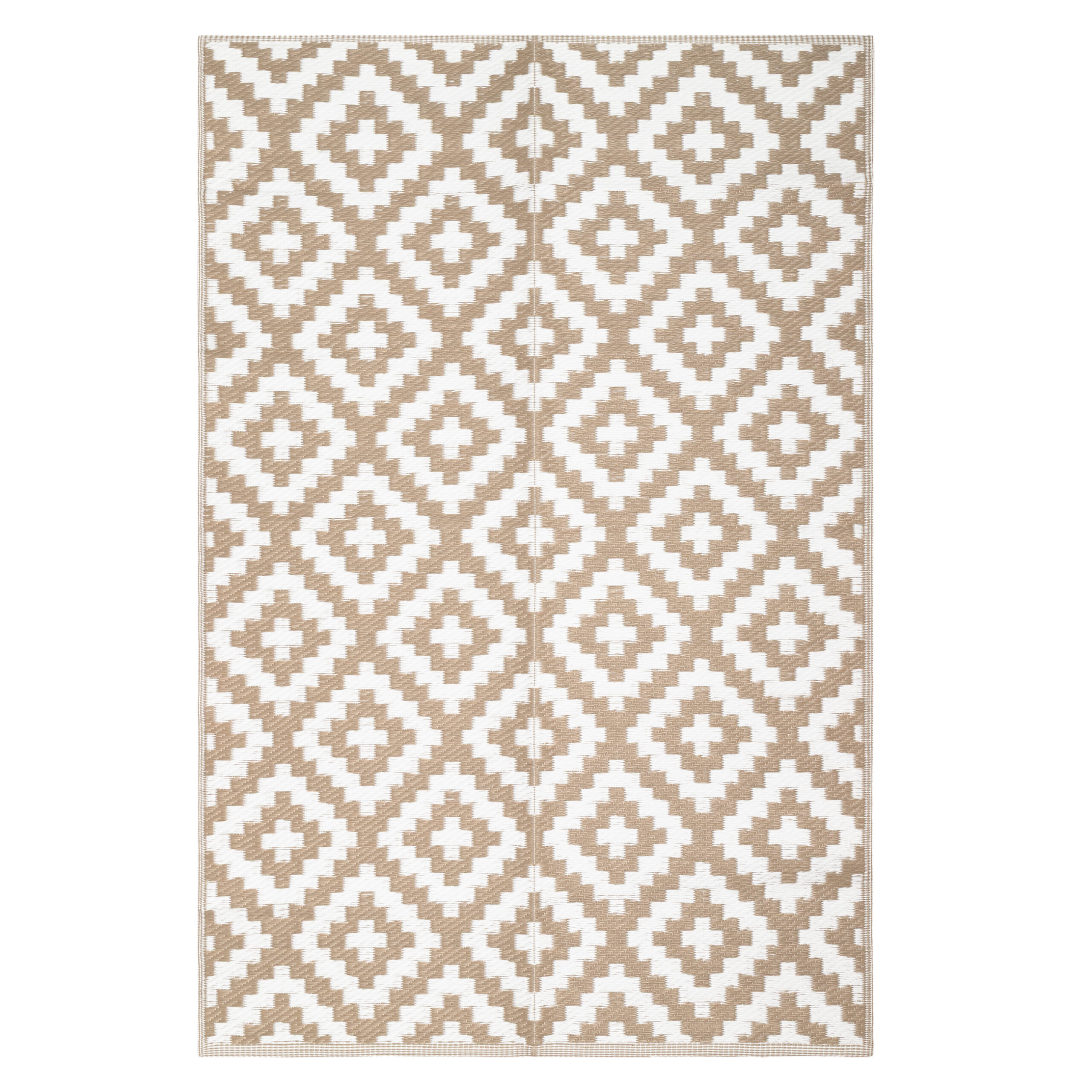 Area Rug Ibiza Outdoor Reversible Waterproof Beige White