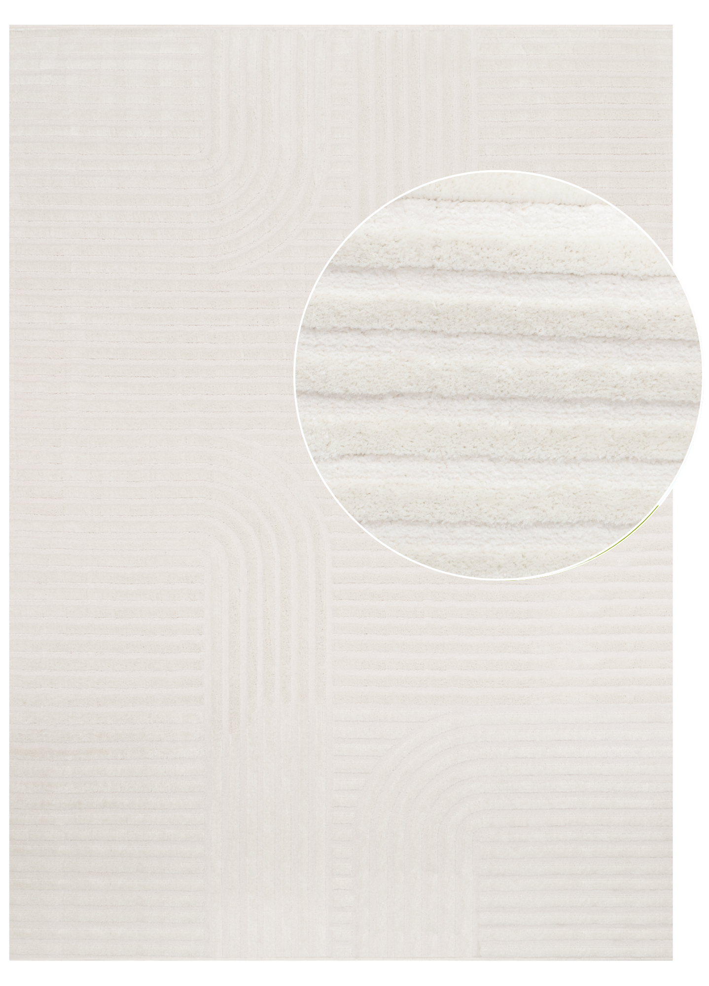 Area Rug Hygge Off-White Stripes