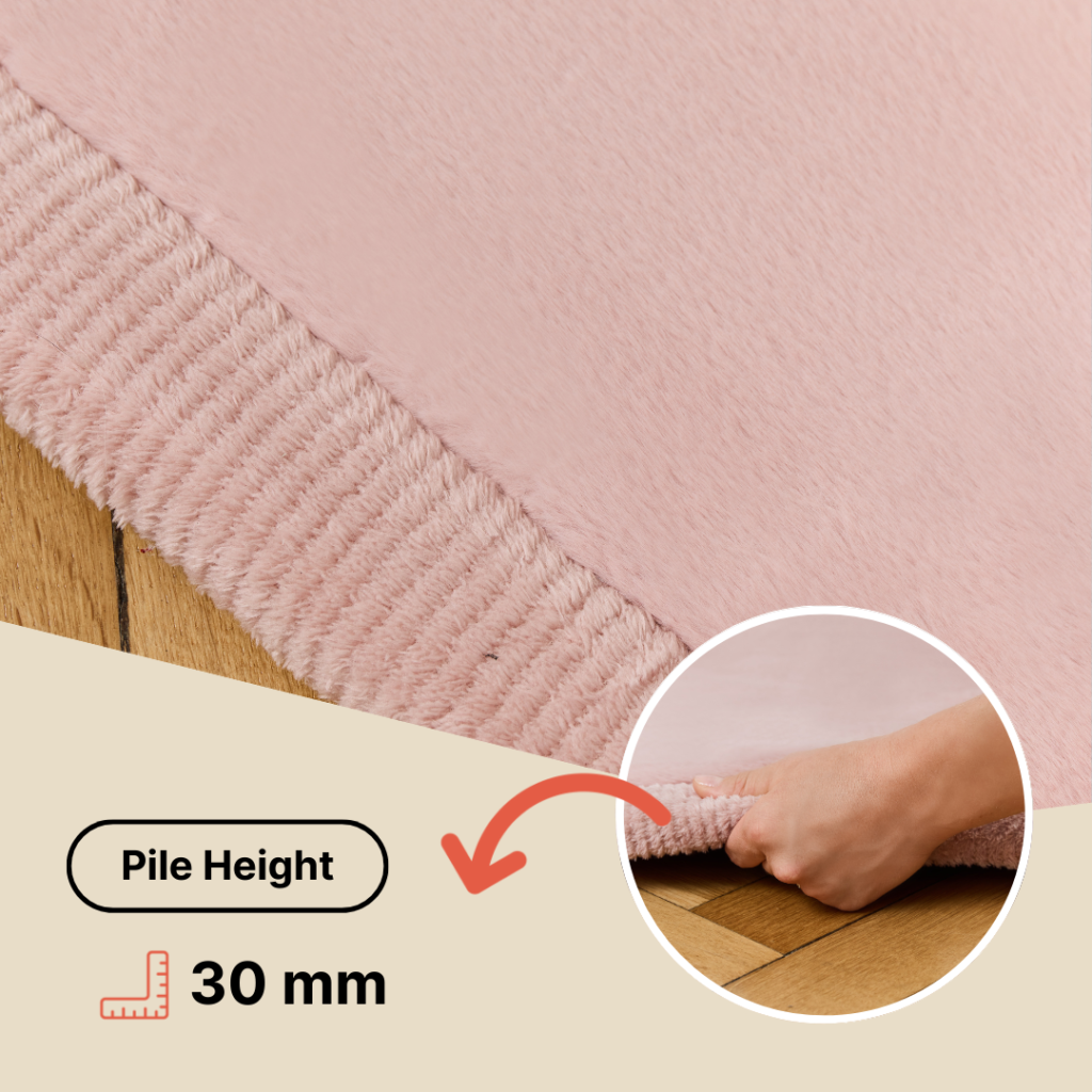 Kids’ Rug Fluffin Light Gray Non-slip