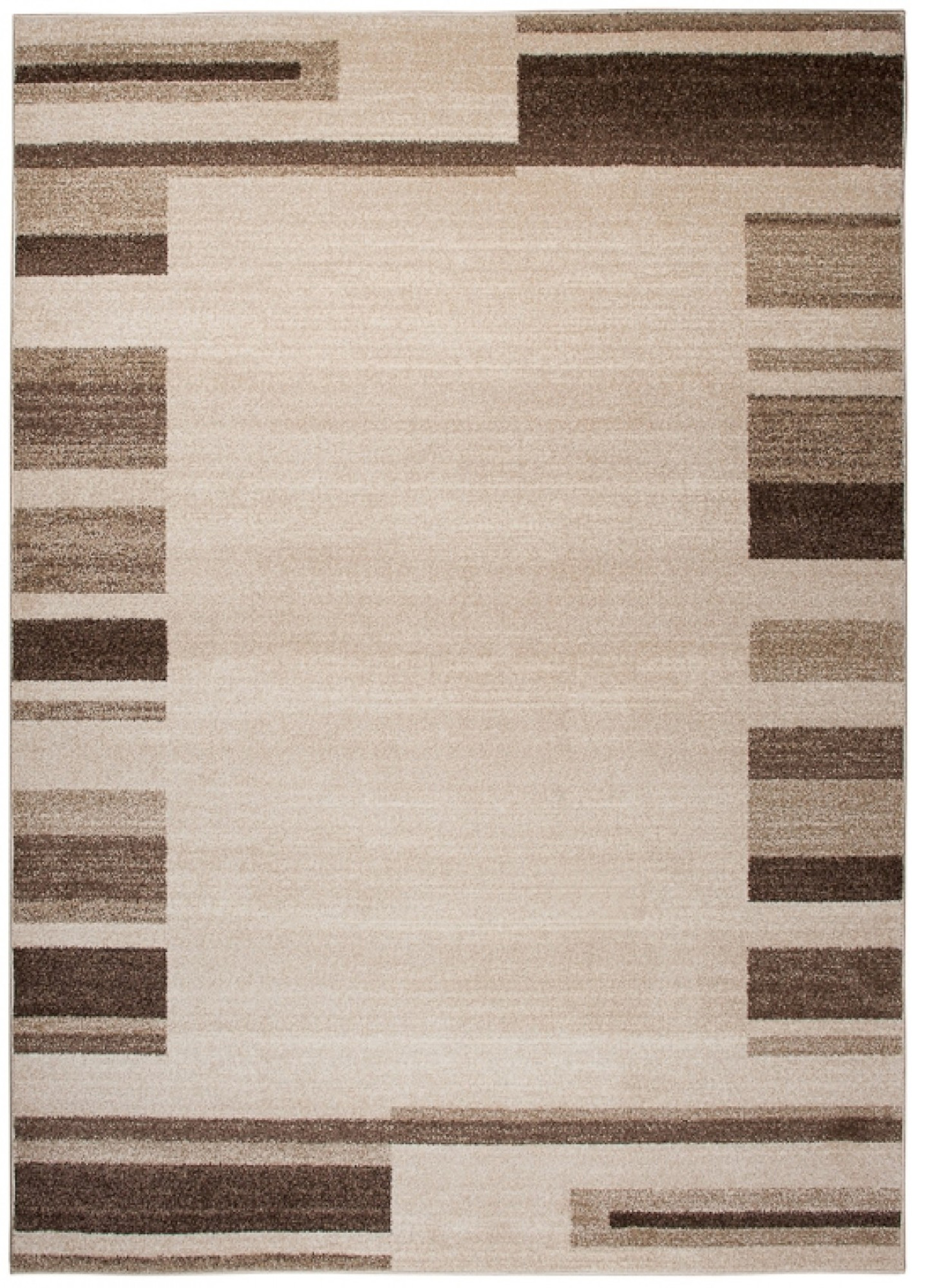 Area Rug Sari Beige Brown Frame - Image 2