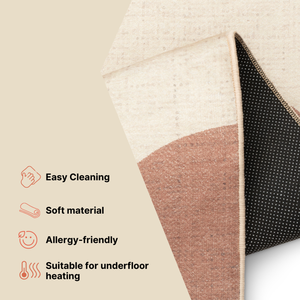 Area Rug Wisp With Irregular Shape Pastel