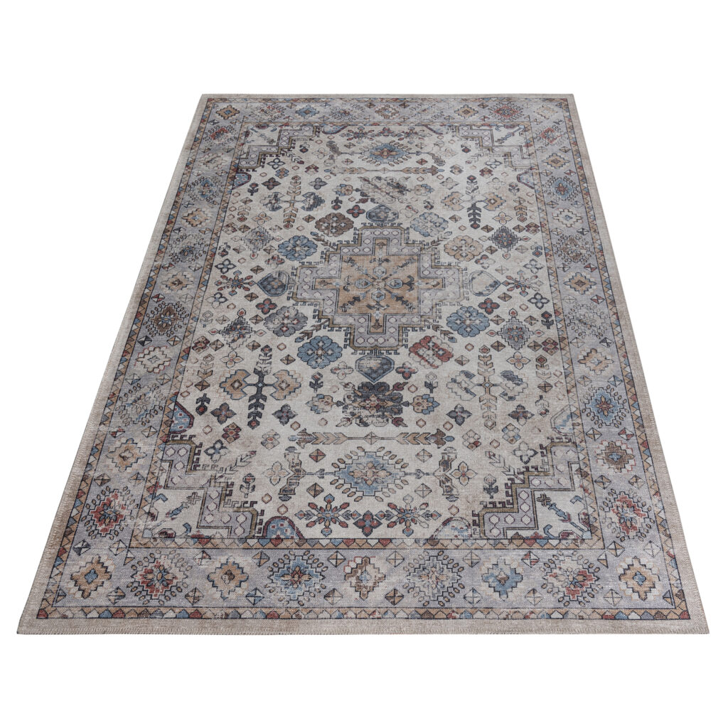Dubai Multicolour Vintage Non-Slip Rug